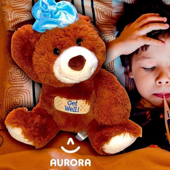 AURORA GET WELL Stuff Bear - Picture 1 of 9